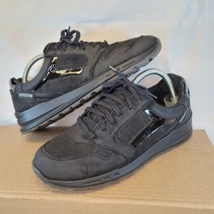 Mephisto Trail Runoff Sneaker Caouthchouc Suede Shoes Patent Leather Womens 9.5